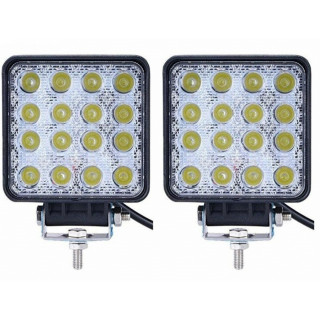 Proiector LED auto offroad 48W 12V-24V, 1440 lumeni PATRAT Proiector LED auto offroad 48W 12V-24V, 1440 lumeni PATRAT