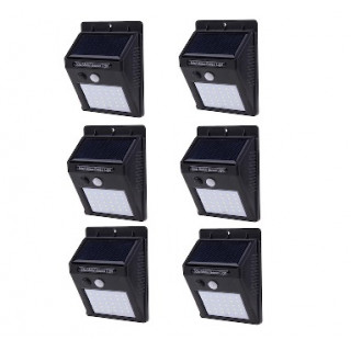 Set 6 lampi solare 30 led cu senzor de miscare