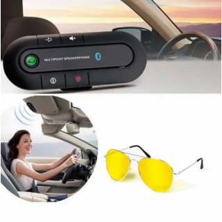 Car Kit Auto Difuzor Bluetooth + Ochelari condus noaptea Night View