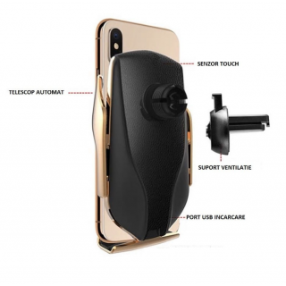 Incarcator Wireless Auto universal PREMIUM Incarcator Wireless Auto universal PREMIUM