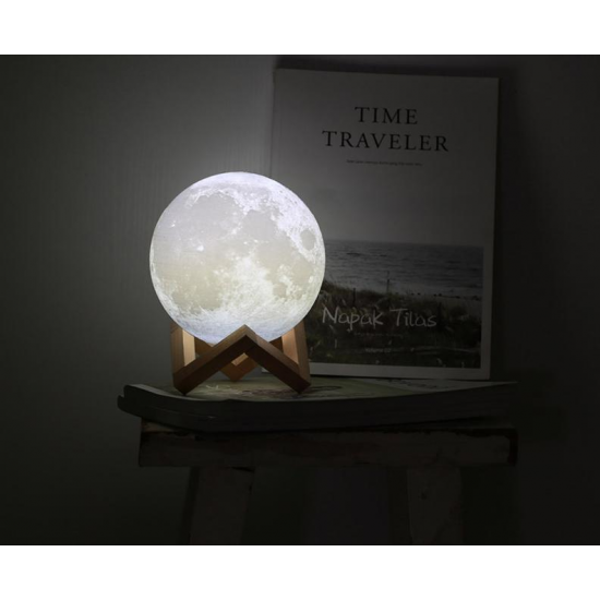 Lampa veghe Luna Moon Lamp 15 cm, alimentare USB