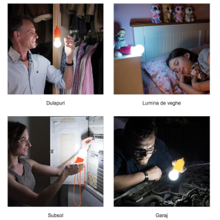 Set 2+2 Lampi cu LED, fara fir, Handy Lux Set 2+2 Lampi cu LED, fara fir, Handy Lux