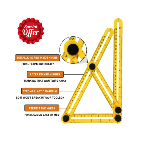 Instrument ajustabil pentru masurat unghiuri