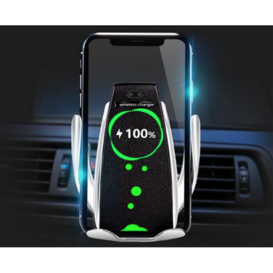 Incarcator auto Wireless cu senzor inteligent si Fast Charger