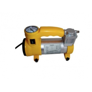 Compresor auto cu lanterna, 12 V, 35 L/Min, 150 PSI, galben Compresor auto cu lanterna, 12 V, 35 L/Min, 150 PSI, galben
