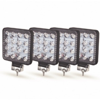 Set 4 x proiector LED auto offroad 48W