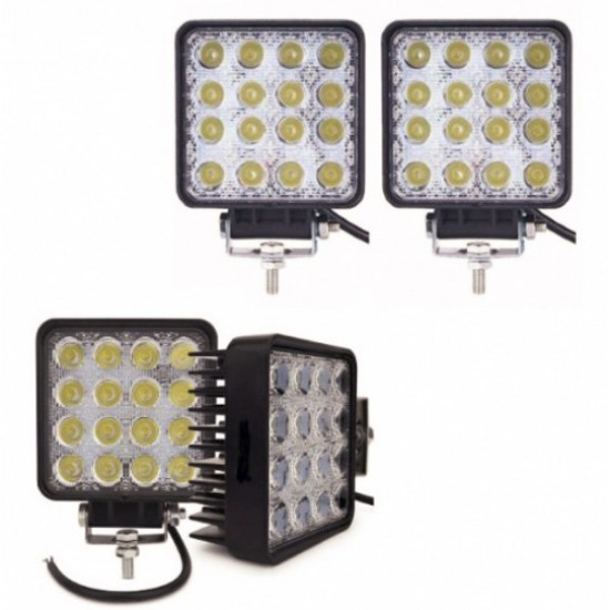 Set 4 x proiector LED auto offroad 48W