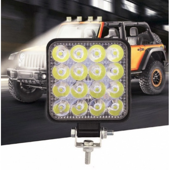 Set 4 x proiector LED auto offroad 48W