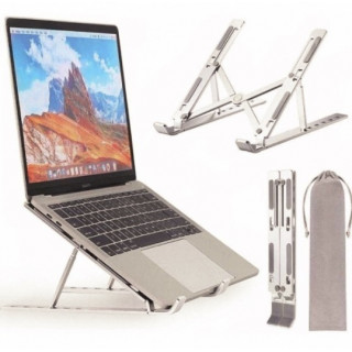 Stander multifunctional pentru laptop Silver Hold, aluminiu, Argintiu