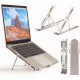 Stander multifunctional pentru laptop Silver Hold, aluminiu, Argintiu