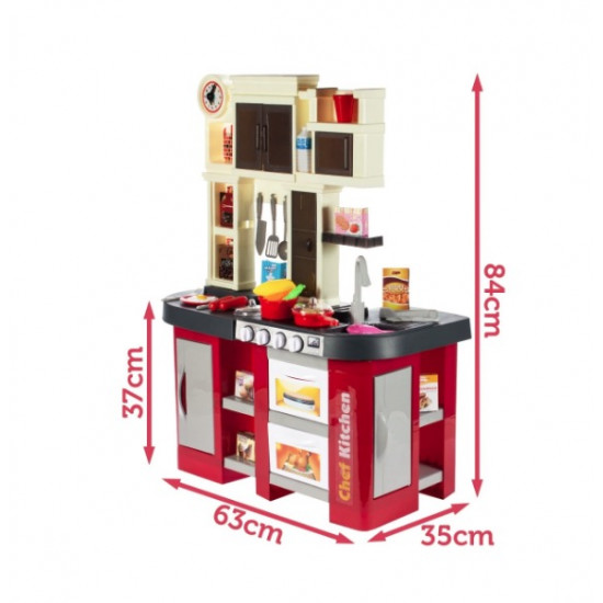 Bucatarie Multifunctionala pentru copii, Chef Junior Kitchen, 84 cm Inaltime