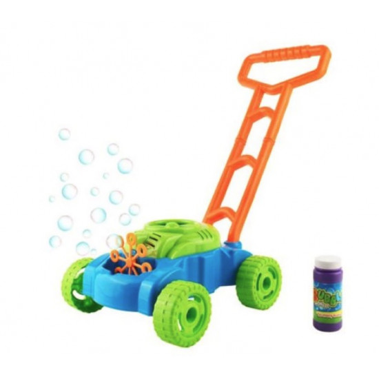 Premergator Multifunctional 3 in 1, Masinuta de tuns iarba cu baloane de sapun, Interactiv si Creativ, Bubble Toys