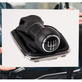 Manson cu nuca schimbator cu inel cromat VW Golf V, VI Manson cu nuca schimbator cu inel cromat VW Golf V, VI