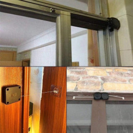Inchizator automat pentru usi si ferestre, montare cu banda adeziva 1+1 CADOU Inchizator automat pentru usi si ferestre, montare cu banda adeziva 1+1 CADOU