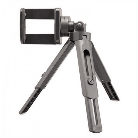 Trepied pentru telefon Tripod Support, flexibil, rotire 360 grade, Negru