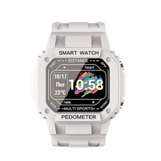 Ceas inteligent (smartwatch) cu design retro Optimus AT I2 ecran 0.96 inch color puls, moduri sport, notificari, grey