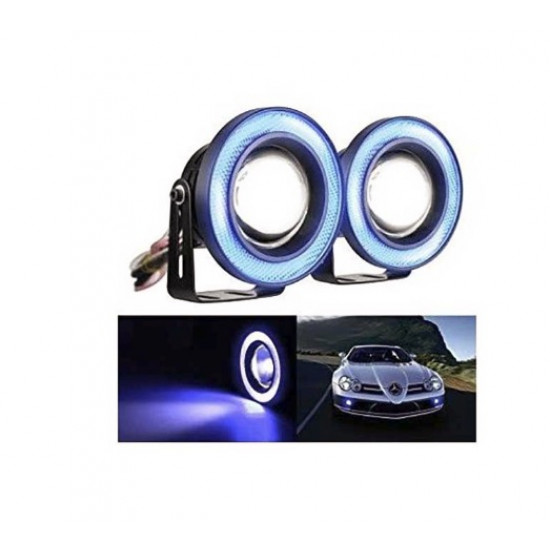 Set 2 proiectoare auto cu LED Angel Eyes, 89mm