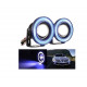 Set 2 proiectoare auto cu LED Angel Eyes, 89mm