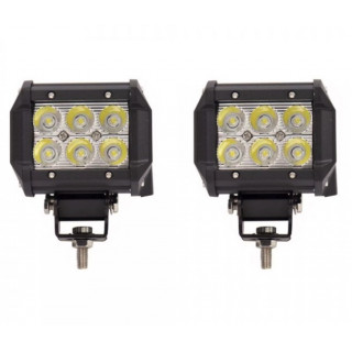 Set 2 proiectoare dreptunghi, 6LED, 18W