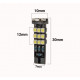 Set 2 x becuri led bulb T10 W5W 24 SMD Canbus, lumina alba