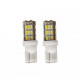 Set 2 x Bec LED pozitie T10 W5W,cu 42 leduri, Alb Rece