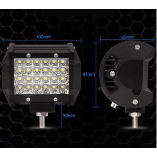 Set 2 proiectoare auto led 72W, 24 leduri Set 2 proiectoare auto led 72W, 24 leduri