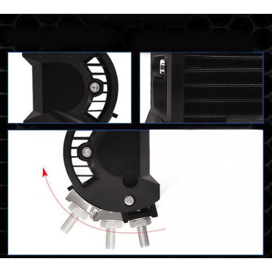 Set 2 proiectoare auto led 72W, 24 leduri