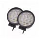 Set 2 proiectoare LED Rotunde, 14 LED uri, 35mm, 42W