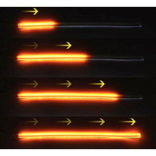 Lumini de zi , secventiale, 60cm, IP65, 12V, alb/galben Lumini de zi , secventiale, 60cm, IP65, 12V, alb/galben