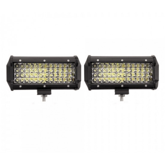 Set 2 x Proiectoare auto LED, 144W, 8700 lumeni