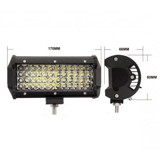 Set 2 x Proiectoare auto LED, 144W, 8700 lumeni