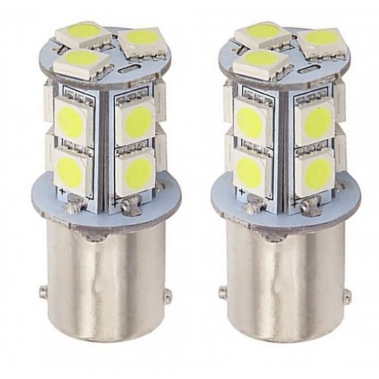 Set 2 x Becuri auto LED, 13 SMD, 9/30V