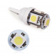 Set 2 x Becuri auto LED, 5 SMD, 12V