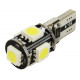 Set 2 x Becuri auto LED, Canbus, 5 SMD, 12V