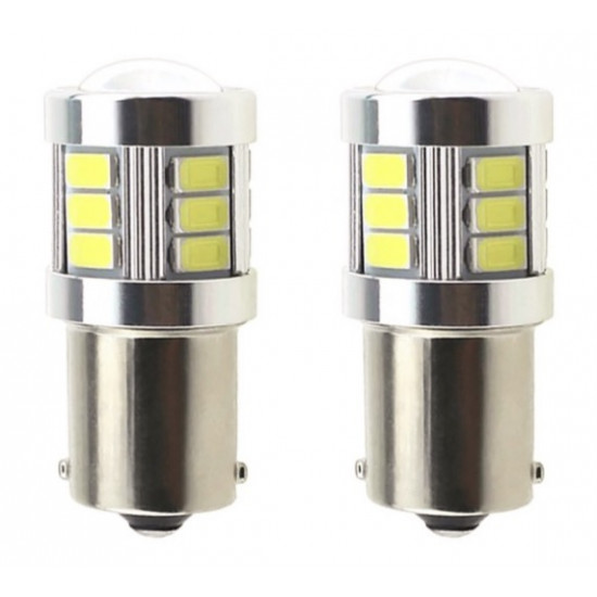 Set 2 x Lampi LED Auto, 18 SMD, lupa, 12/24V