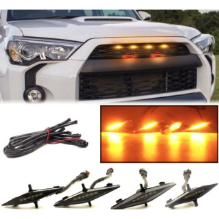 Set 4 Lumini de zi, grila radiator, 12/24V Set 4 Lumini de zi, grila radiator, 12/24V