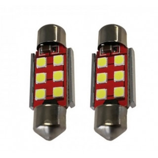 Set 2 x Becuri auto LED SMD, Canbus 5W, 6500k