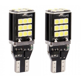 Set 2 x Becuri auto LED SMD, T 15 15W, Canbus