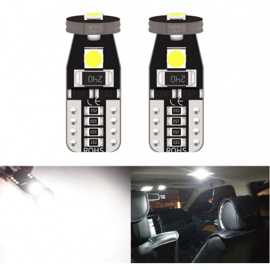 Set 2 x Becuri auto LED SMD 3030, Canbus, 5W