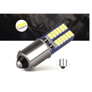 Set 2 x Becuri auto LED SMD, 5W, 24 LED
