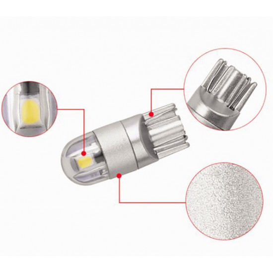 Set 2 x Becuri auto LED SMD, T10, 5W