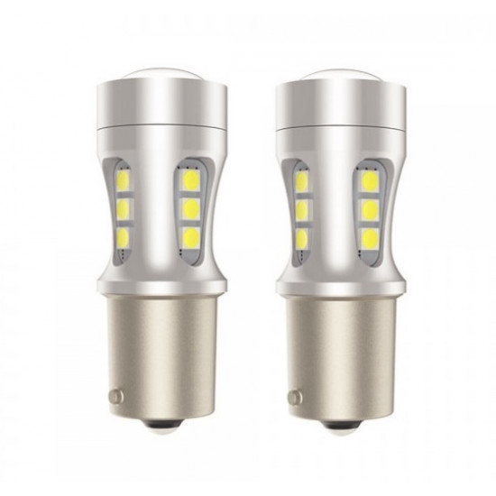 Set 2 x Becuri auto LED SMD, Canbus, 15W