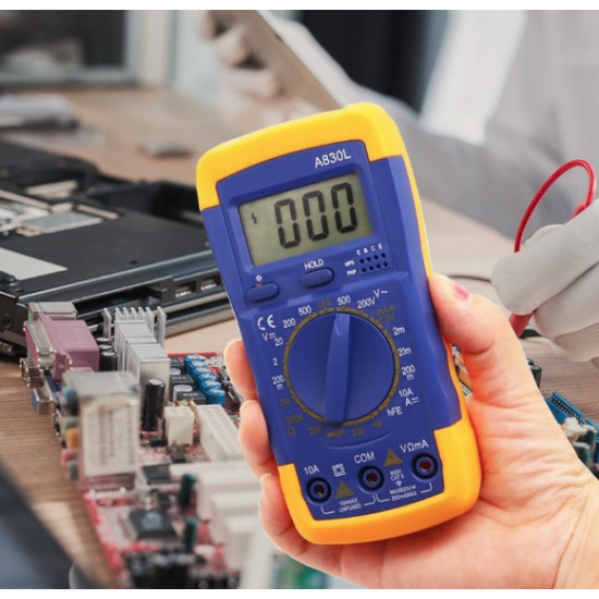 Multimetru digital A830L cu carcasa antisoc