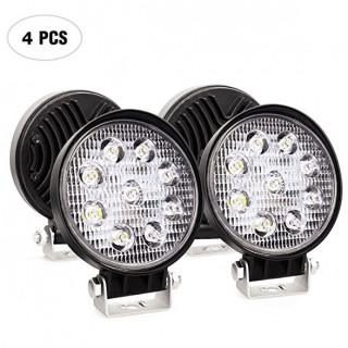 Set 4 x Proiector LED BAR, OFF ROAD, rotund, 9 LED, 48 W, 11 cm Set 4 x Proiector LED BAR, OFF ROAD, rotund, 9 LED, 48 W, 11 cm