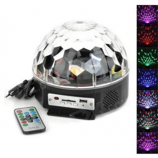Glob Disco Led Bluetooth cu telecomanda si Redare Audio MP3 + Stick cadou
