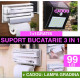 1+1 GRATIS Suport de bucatarie 3 in 1 + Lampa de gradina CADOU