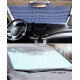 Copertina parasolar auto impotriva razelor UV, fixare prin ventuze