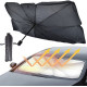 Parasolar pliabil tip umbrela pentru parbrizul masinii