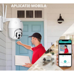 Camera Wireless de exterior, Full HD, cu zoom si vedere 360 grade Camera Wireless de exterior, Full HD, cu zoom si vedere 360 grade