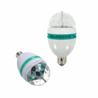Set 2 becuri rotative RGB 3W, consum redus de energie